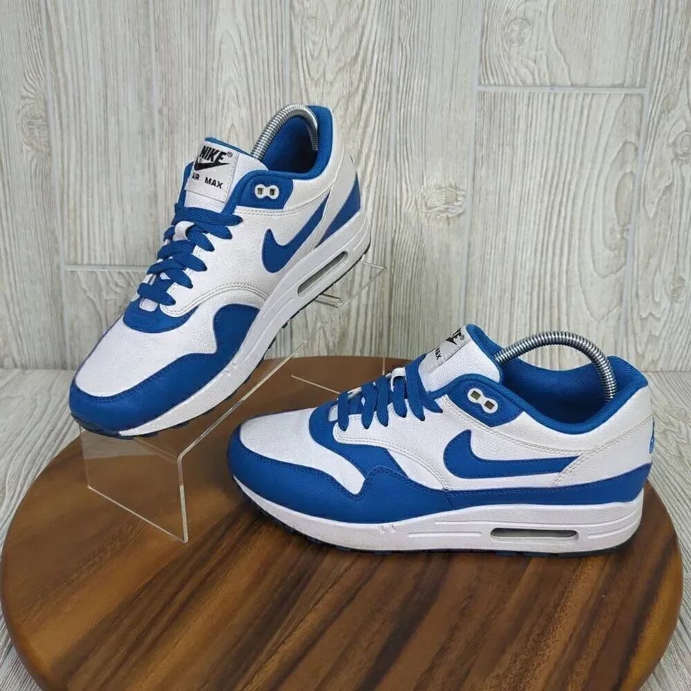 Nike Air Max 1 Anniversary Royal Blue Sz 8.5 908375-101 Atmos Safari Red Master